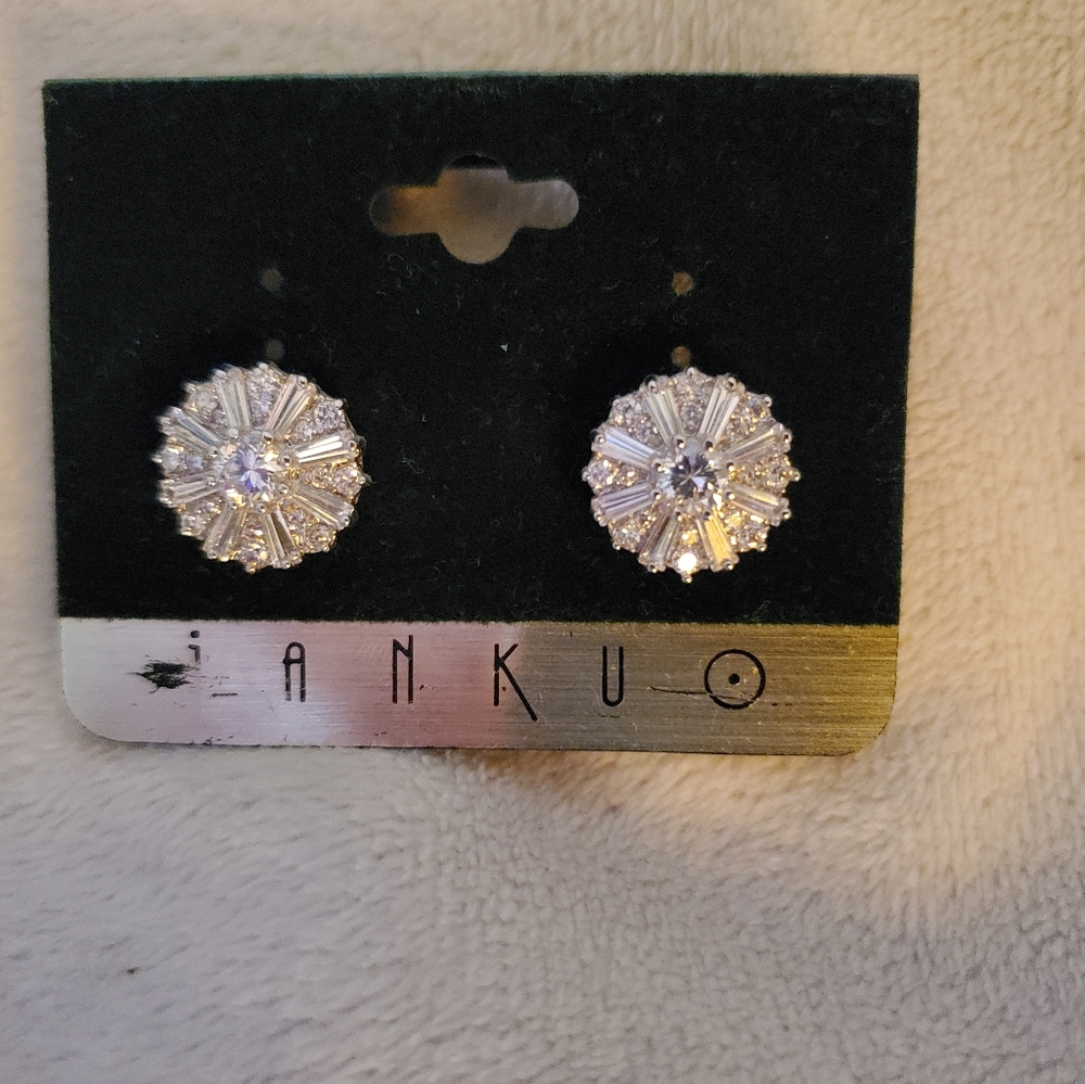 Pierced elegant earrings